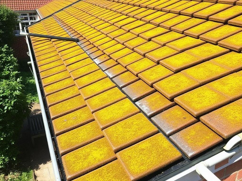 Démoussage et nettoyage de gouttières — Après